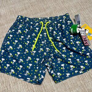Lightweight fabric swim shorts Lighting with Superman print | SNOOPY PEANUTS®